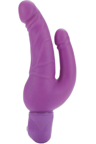 CalExotics Bendie Stud Over and Under Vibrator Purple