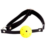 Yellow Ball Gag with Adjustable Strap - Fetshop