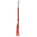 Fetish Fantasy Deluxe Cat O Nine Flogger Red & Black