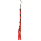 Fetish Fantasy Deluxe Cat O Nine Flogger Red & Black