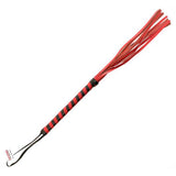 Fetish Fantasy Deluxe Cat O Nine Flogger Red & Black