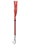 Fetish Fantasy Deluxe Cat O Nine Flogger Red & Black