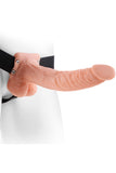 Fetish Fantasy Skin 9 Inch Hollow Strap-On with Balls