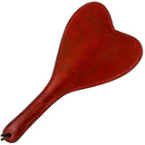 Spanking Paddle Burgundy Leather Heart - Fetshop