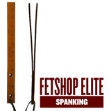 Spanking Paddle Tan Leather Double Layer Ruler - Fetshop