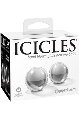 Icicles Hand Blown Glass Ben Wa Balls