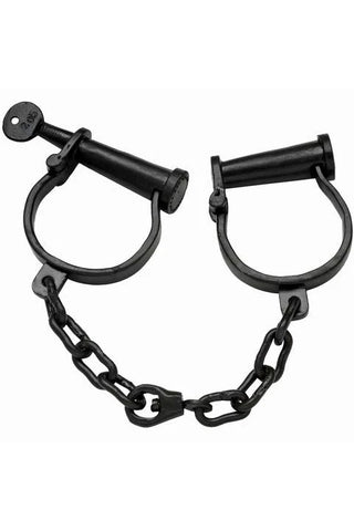 Iron Authentic Twist Key Wrist Shackles Cuffs