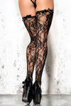 Me Seduce Black Lace Stockings ST04 - Fetshop