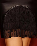 Noir Handmade Black Ruffles Skirt F072 - Fetshop