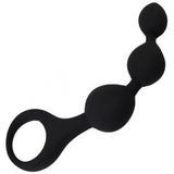 Loving Joy Triple Ripple Anal Beads-Black - Fetshop