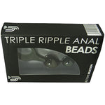 Loving Joy Triple Ripple Anal Beads-Black