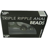 Loving Joy Triple Ripple Anal Beads-Black