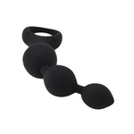 Loving Joy Triple Ripple Anal Beads-Black - Fetshop