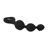 Loving Joy Triple Ripple Anal Beads-Black - Fetshop