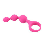 Loving Joy Triple Ripple Anal Beads-Pink - Fetshop