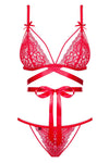 Obsessive Lovlea Red Lingerie Set | Angel Clothing