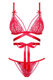 Obsessive Lovlea Red Lingerie Set | Angel Clothing