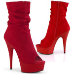 Pleaser DELIGHT-1031 Boots Red