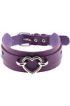 Purple Gothic Heart Collar