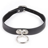 Black Gothic Collar with Ring