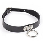 Black Gothic Collar with Ring