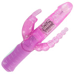 Seven Creations Waterproof Rabbit Dual Pleasure Pink Vibrator - Fetshop