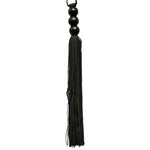 Sex and Mischief Black 10 Inch Rubber Flogger - Fetshop