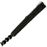 Sex and Mischief Black 10 Inch Rubber Flogger - Fetshop