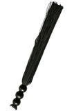 Sex and Mischief Black 10 Inch Rubber Flogger