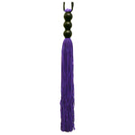 Sex and Mischief Purple 10 Inch Rubber Flogger - Fetshop