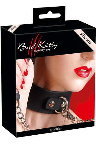 Bad Kitty Silicone Collar with Leash