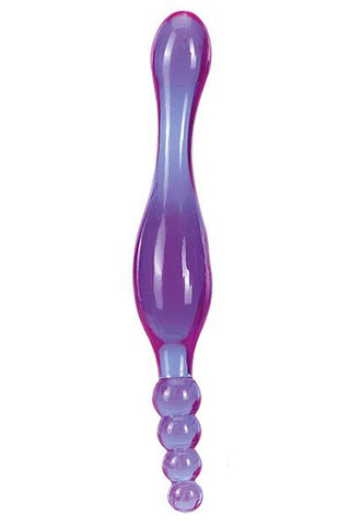 Smoothy Prober Clear Lavender Dual Use Sex Toy