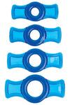Doc Johnson Titan Men Cock Ring Set Blue