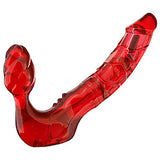 Toy Joy Bend Over Boyfriend Strapless Vibrating Strap On Red. - Fetshop